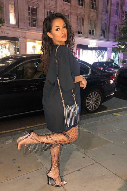 Celeste | Glitter Mesh Broek