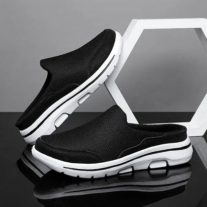 Flexor™ | Heren Slip-On Sneakers met Open Hiel | Ademend Mesh Instapmodel voor Zomer en Wandelen