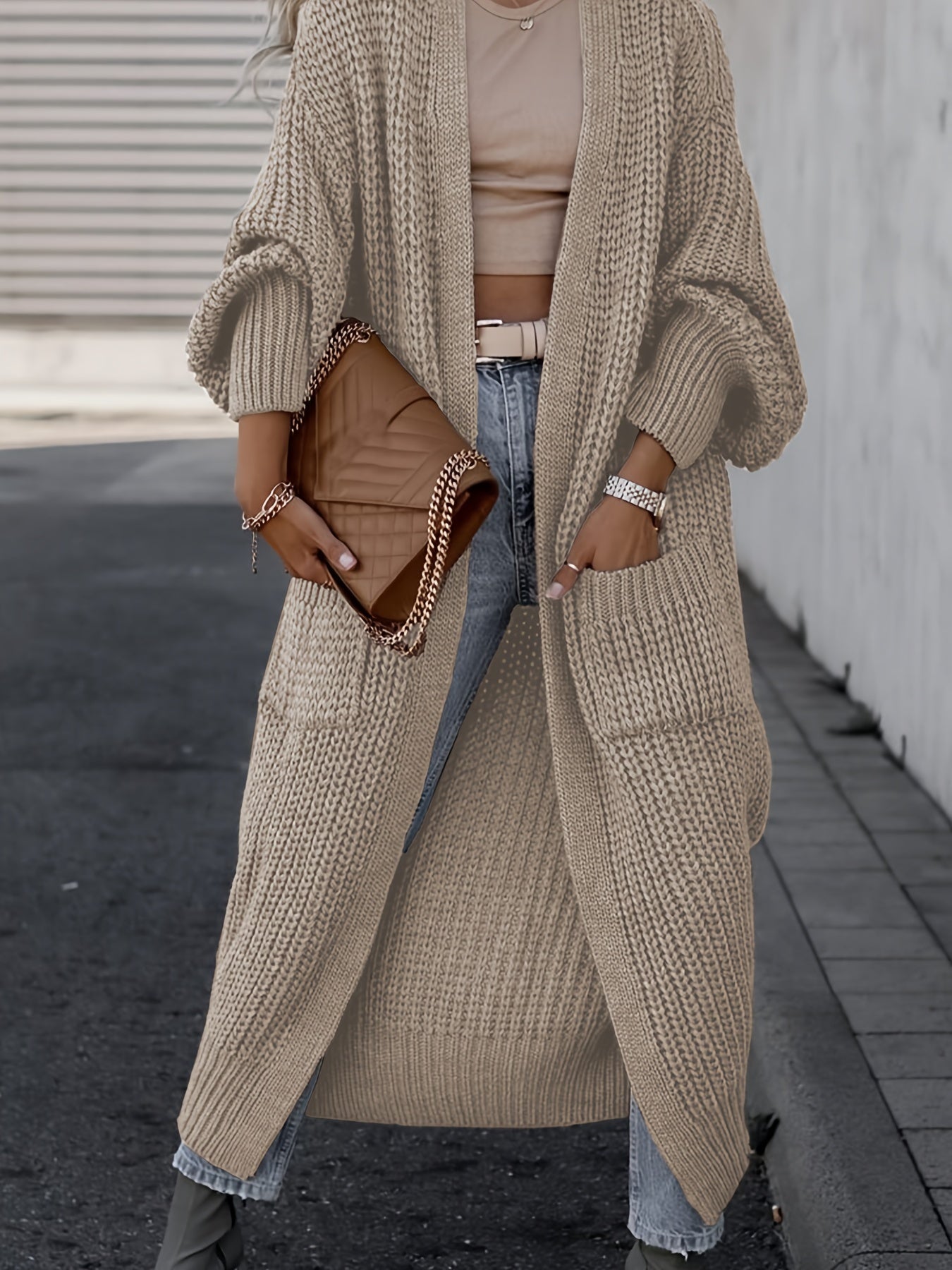 Amara | Lange Gebreide Cardigan