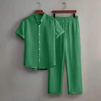 Darian | Luxe Tweedelige Zomerset met Textuur Heren
