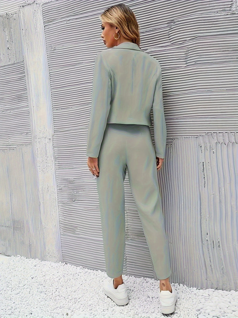 Elodie | Cropped Blazer Set