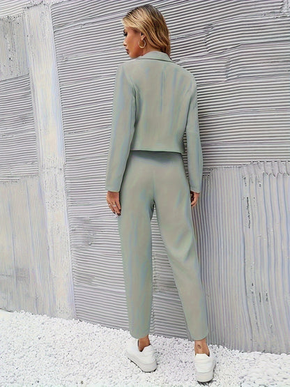 Elodie | Cropped Blazer Set