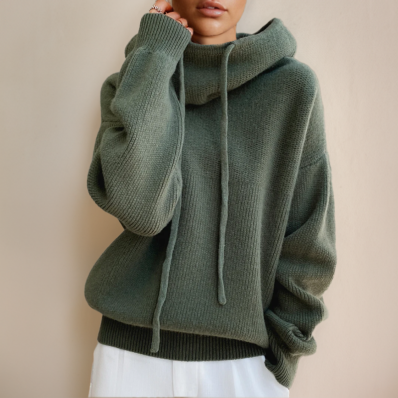 Rosalie™ | Luxe Oversized Merino Wollen Trui met Hoge Kraag