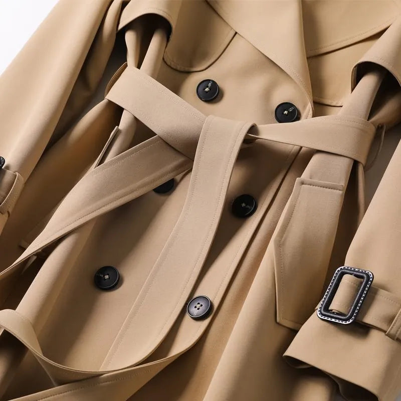 Ella™ | Elegante Trenchcoat met Verstelbare Pasvorm en Waterafstotende Bescherming