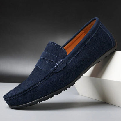 Riccardo™ | Luxe Wildleder Loafers met Gepolsterd Voetbed voor Stijl en Comfort