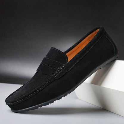 Riccardo™ | Luxe Wildleder Loafers met Gepolsterd Voetbed voor Stijl en Comfort