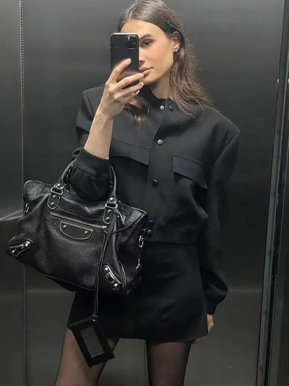 Nuvia | Cropped Minimalistische Jas