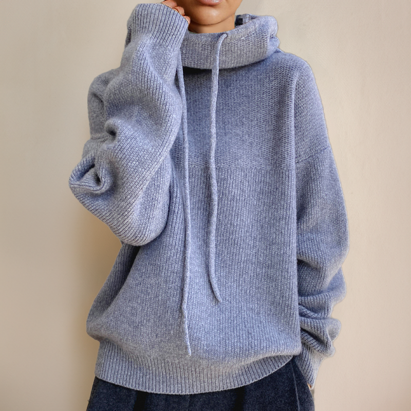 Rosalie™ | Luxe Oversized Merino Wollen Trui met Hoge Kraag