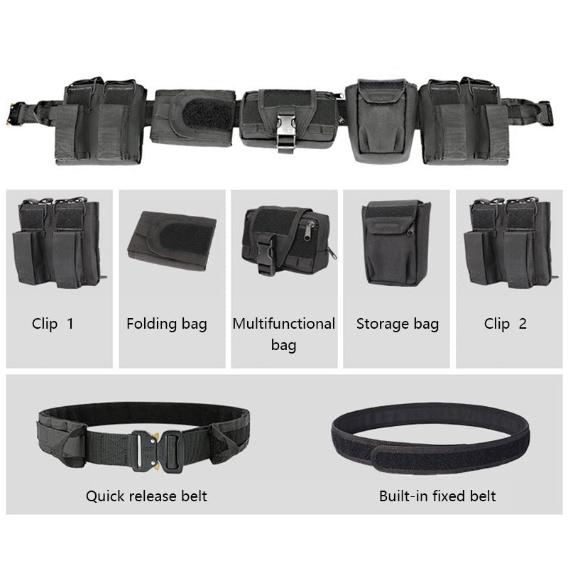 Veyron | Tactical Belt Met Pouches