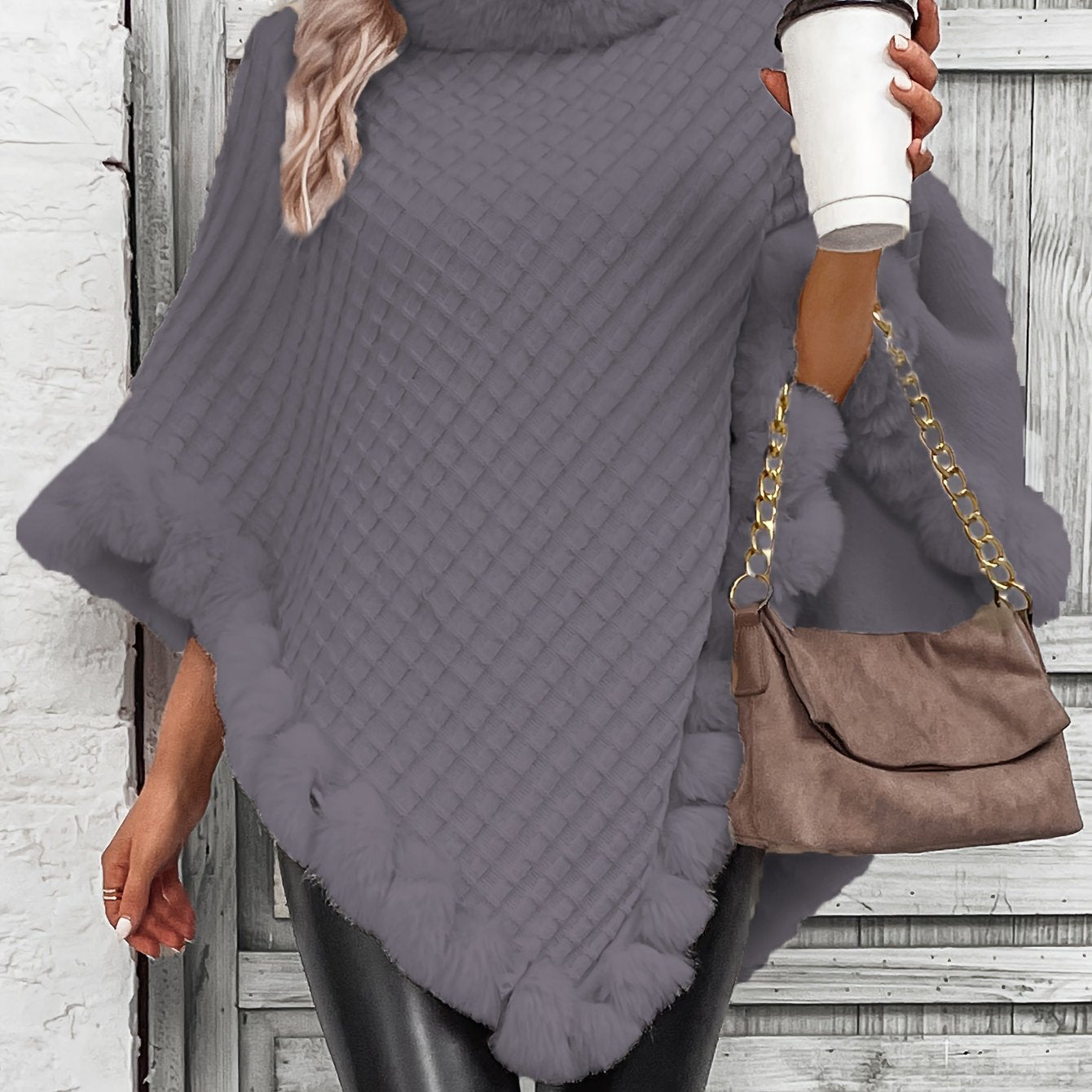 Elodia | Poncho Faux Fur