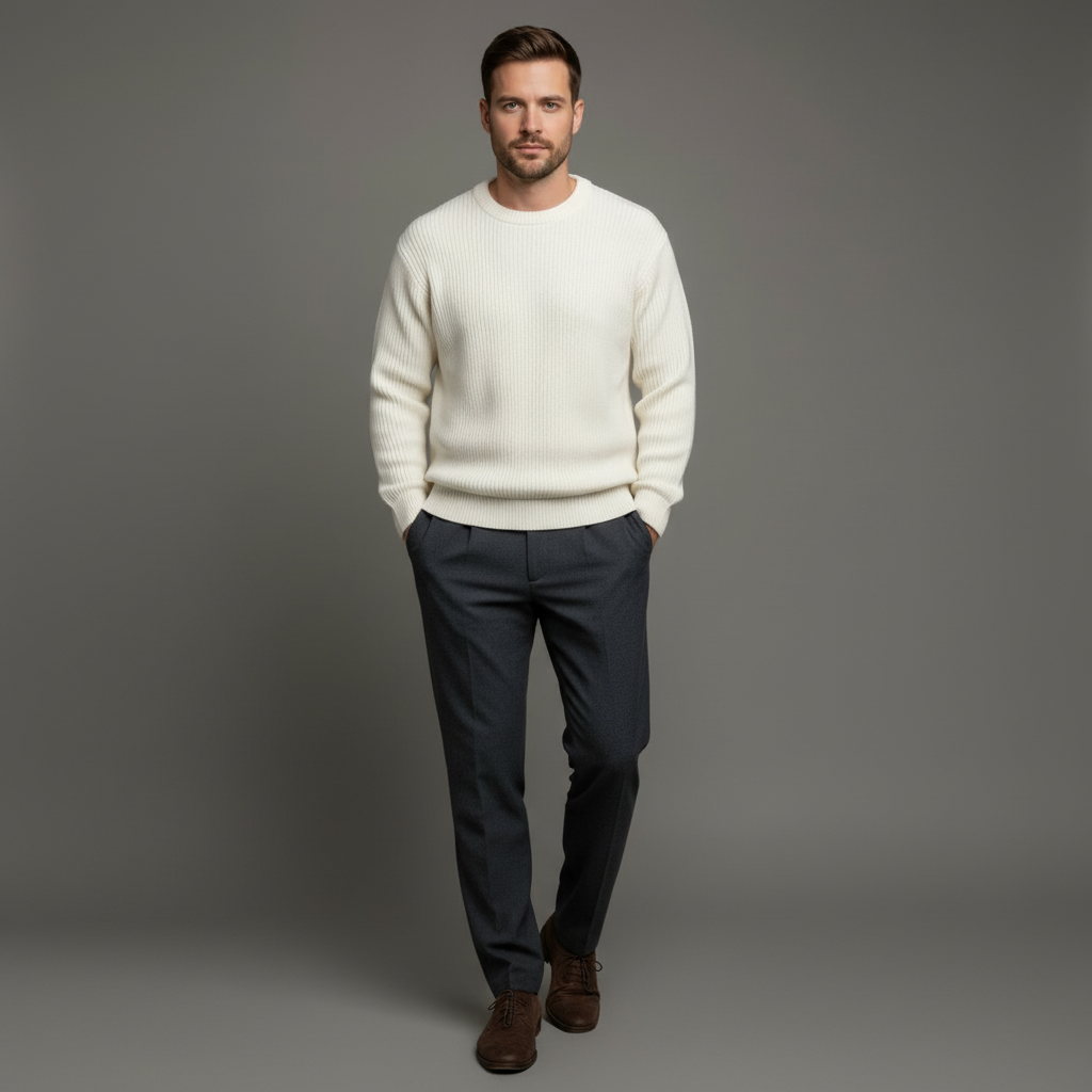 Bastien | Ribbel Gebreide Trui