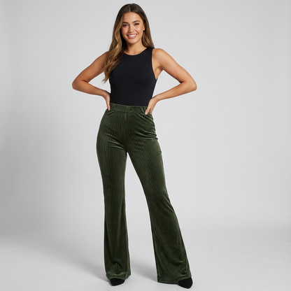 Rivella | Rib Flared Broek