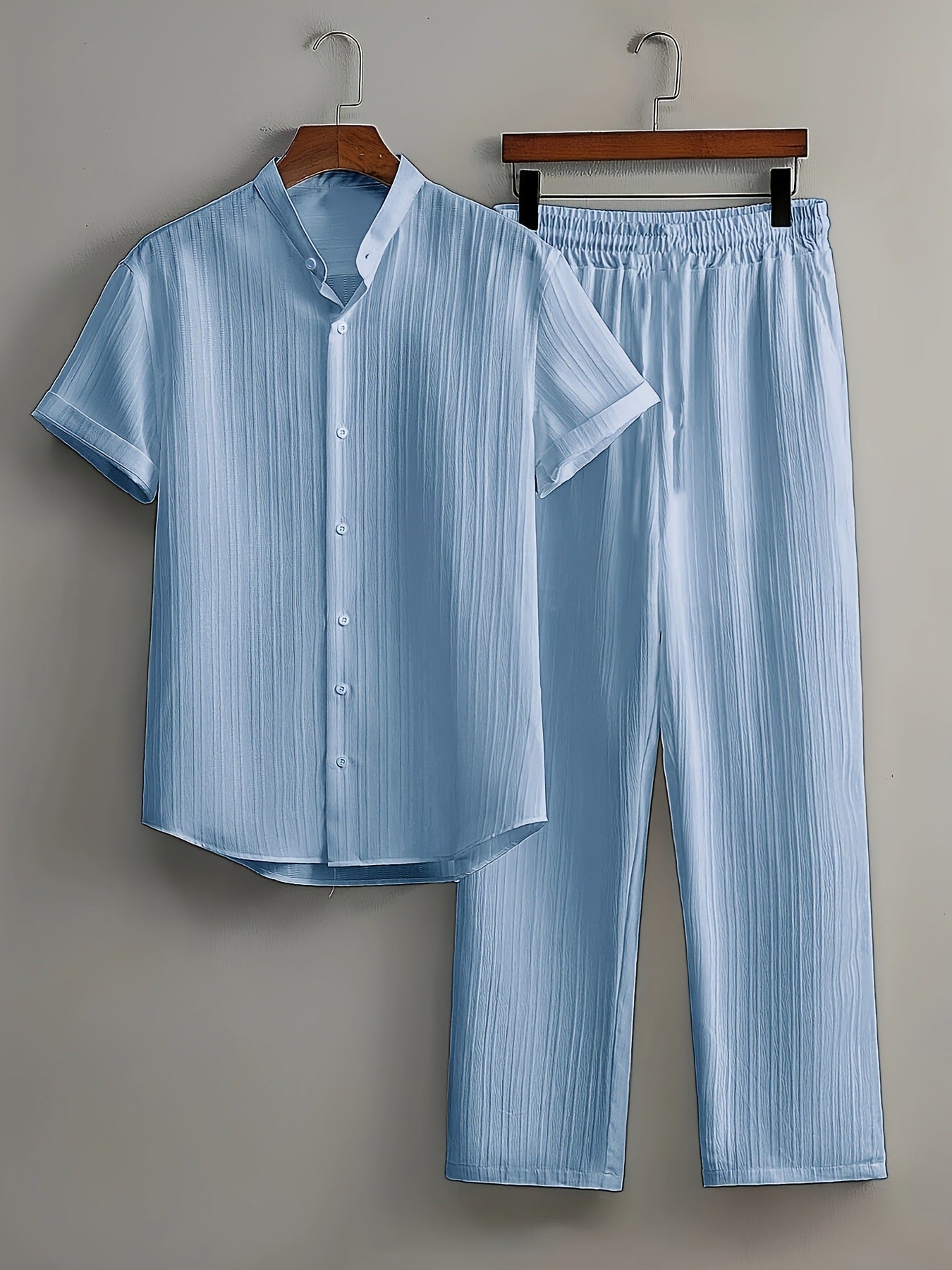 Darian | Luxe Tweedelige Zomerset met Textuur Heren