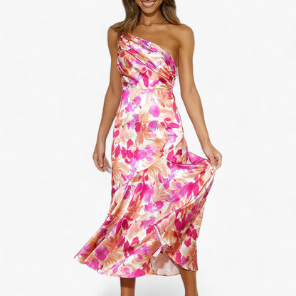 Floriane | Satijnen Maxi-Jurk Dames
