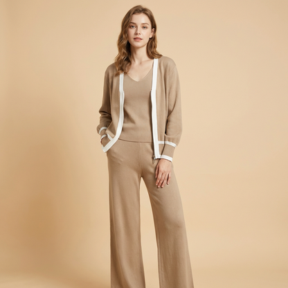 Solène | Completo maglia e pantaloni a 3 pezzi