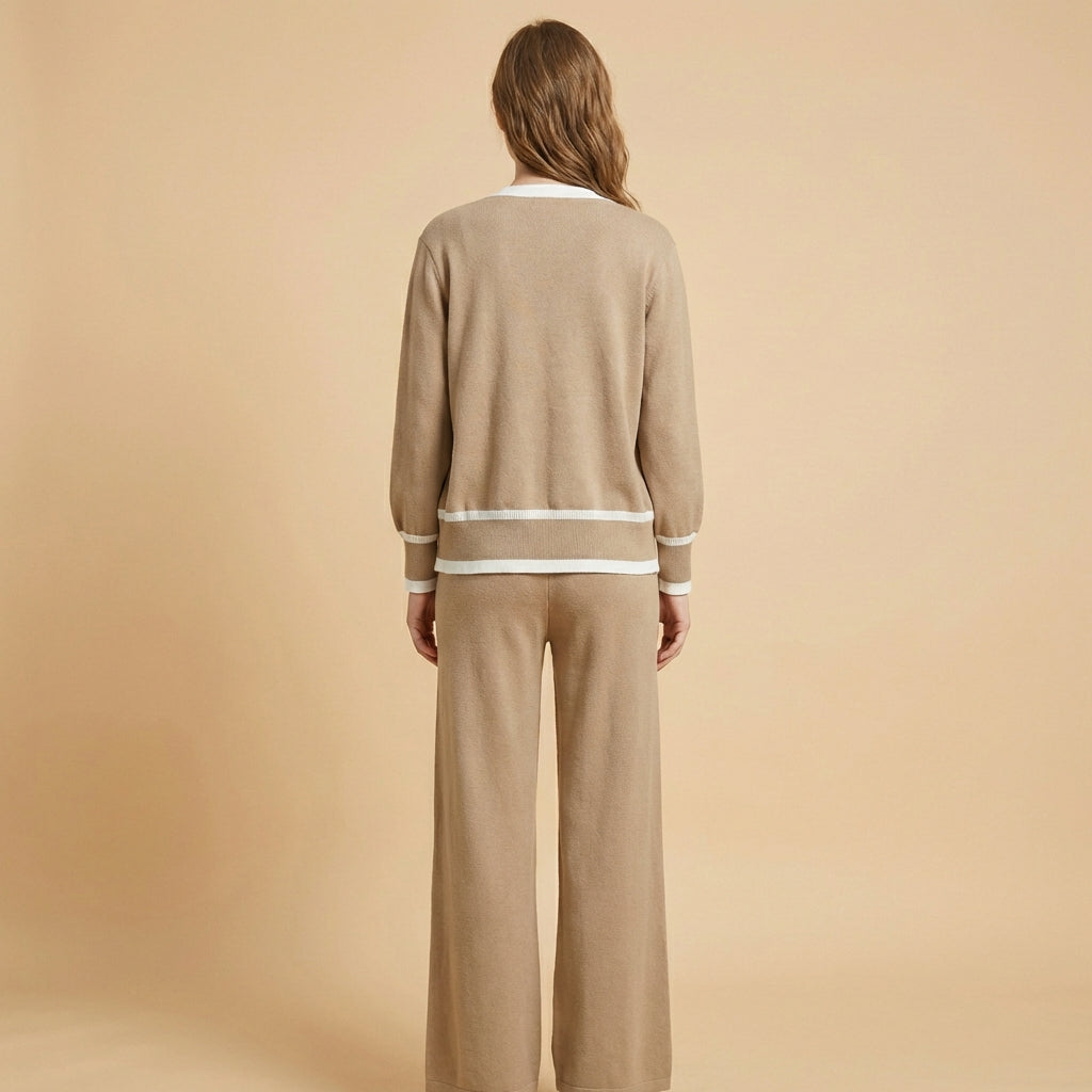 Solène | Completo maglia e pantaloni a 3 pezzi