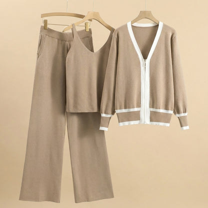 Solène | Completo maglia e pantaloni a 3 pezzi