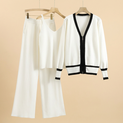 Solène | Completo maglia e pantaloni a 3 pezzi