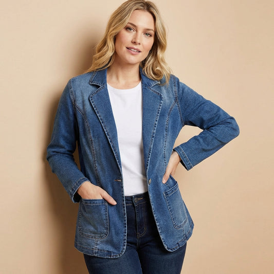 Aria | Denim Blazer Women