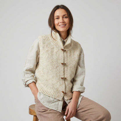 Solmara | Women's Knitted Sleeveless Cardigan