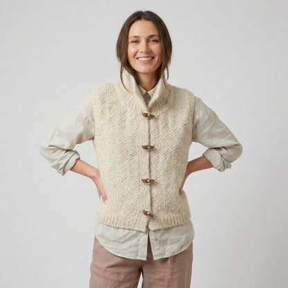 Solmara | Women's Knitted Sleeveless Cardigan