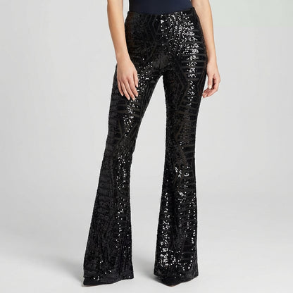 Zafrina | pantaloni flare geometrici da donna