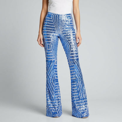 Zafrina | pantaloni flare geometrici da donna