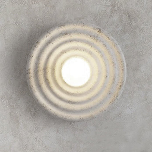 Aureli | Wandlamp Design | Organische Ronde Muurlamp met Golvend Lichtpatroon