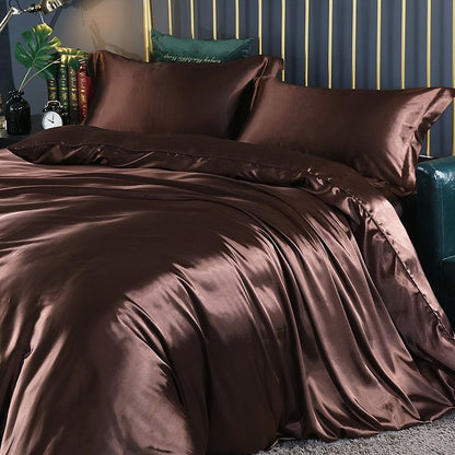 Satiara™ | Luxe Satijnen Beddengoed Set | 4-delig Zijdezacht & Verkoelend Bedlinnen Set
