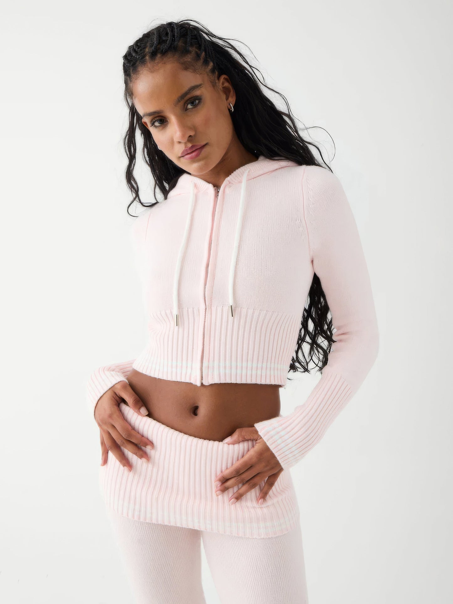 Aveline | Tweedelige Ribgebreide Set