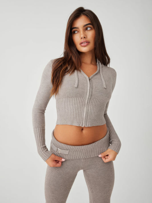 Aveline | Tweedelige Ribgebreide Set