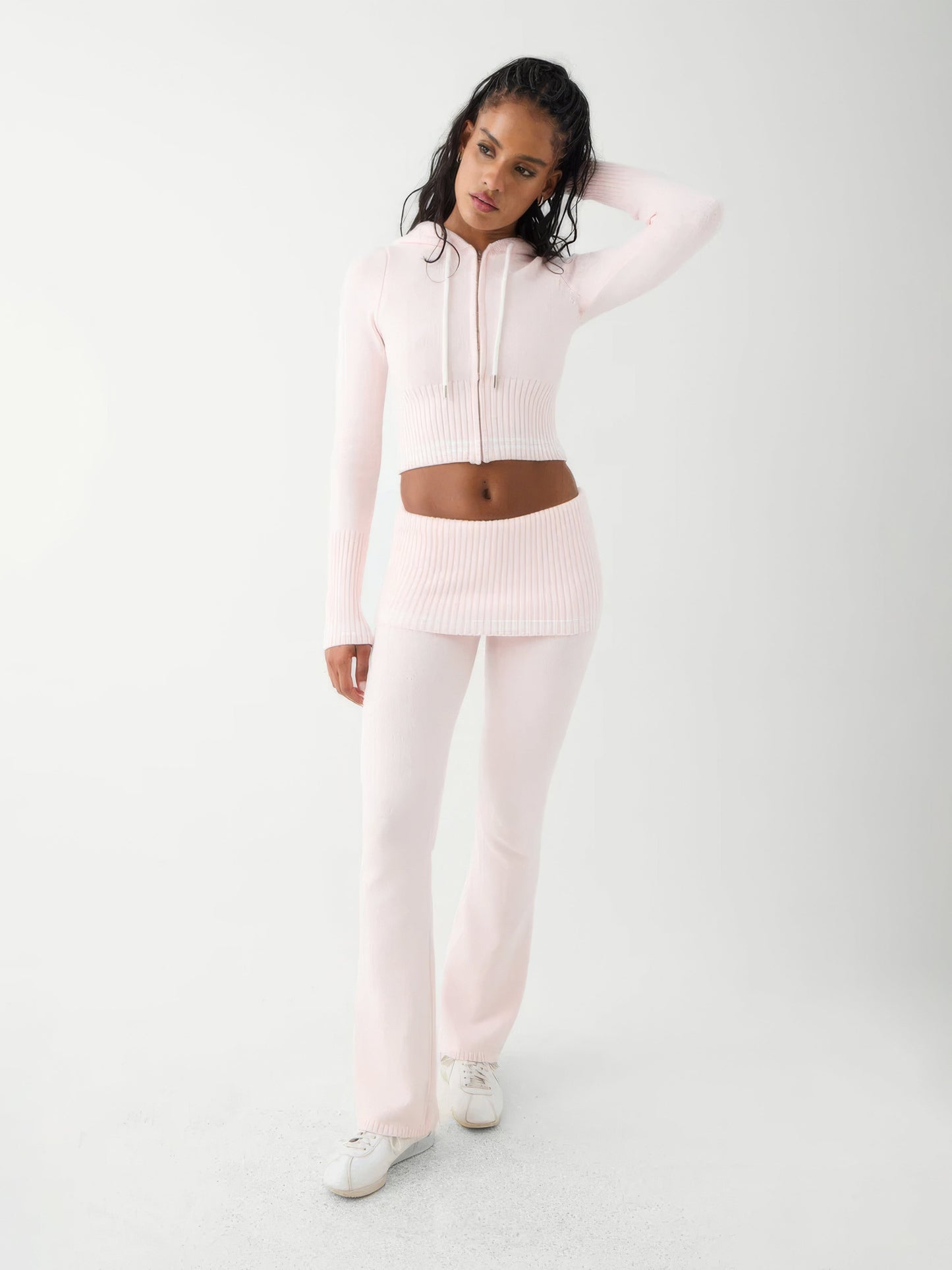 Aveline | Tweedelige Ribgebreide Set
