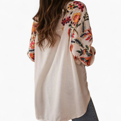 Isabella | Geborduurde Boho Blouse Dames