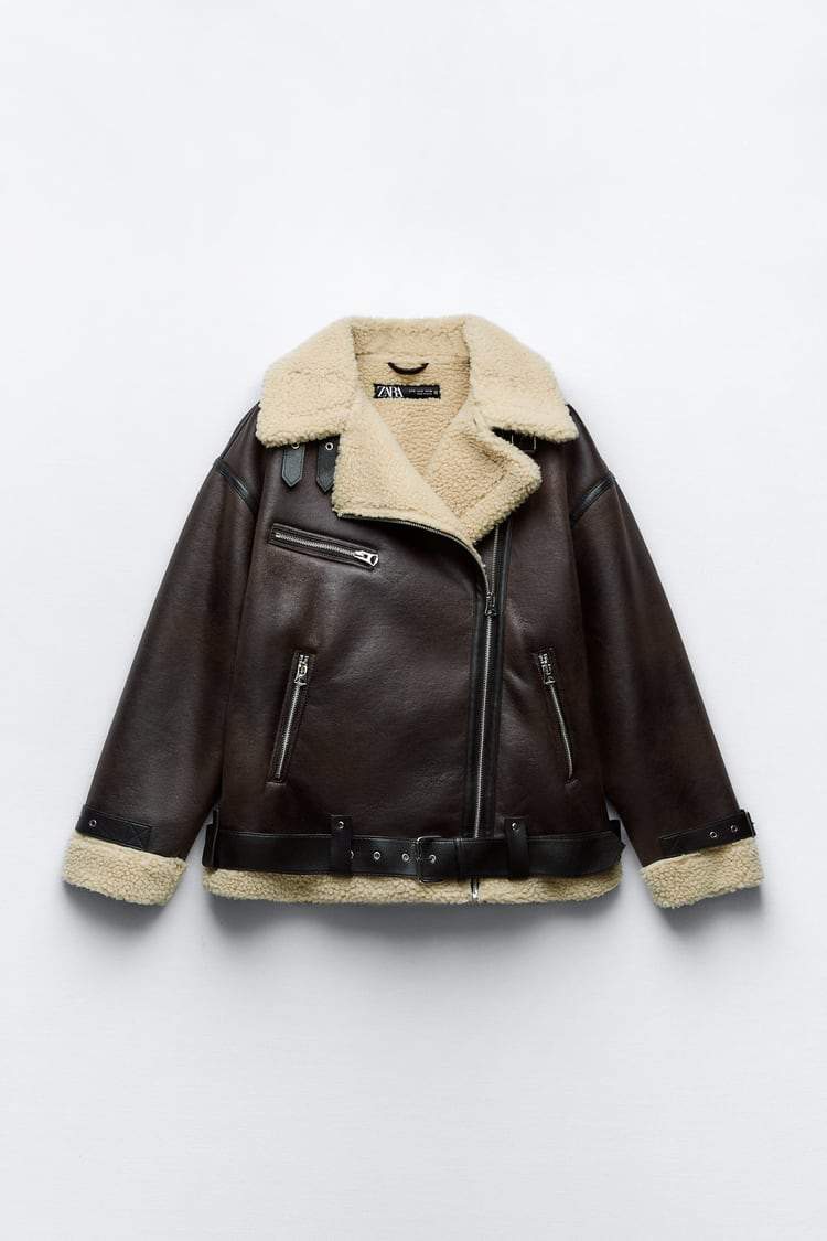 Leontine | Shearling Aviator Jas Dames