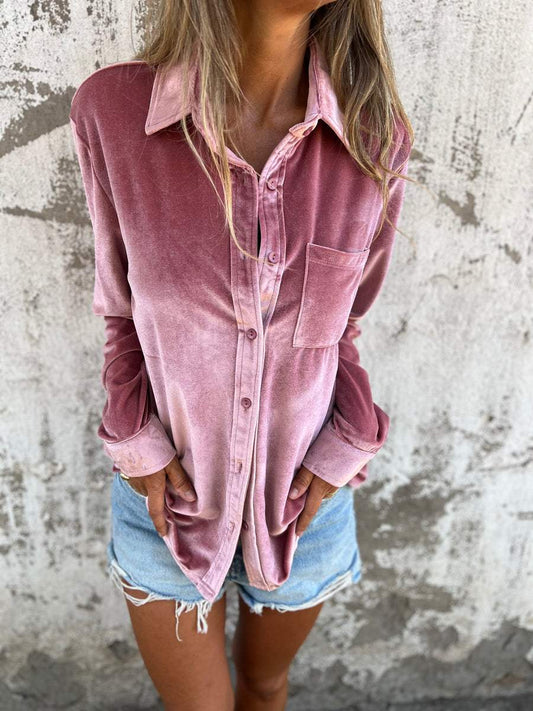 Celina | Velvet Blouse Dames