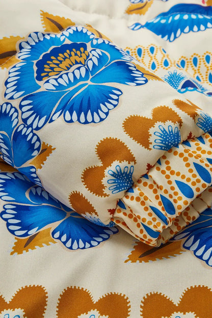 Althea | Gewatteerde Jas Met Bloemenprint