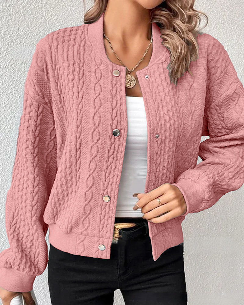 Valeria™ | Luxe Knit Cardigan met Knopsluiting en Chique Silhouette