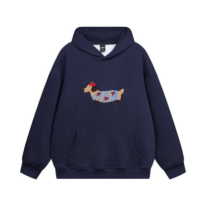 Dexter | Hoodie met Hond Print Unisex