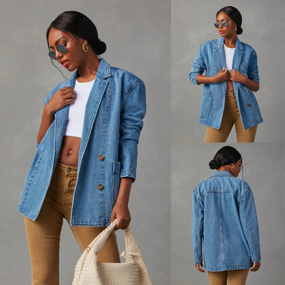 Marcelline | Oversized Denim Blazer