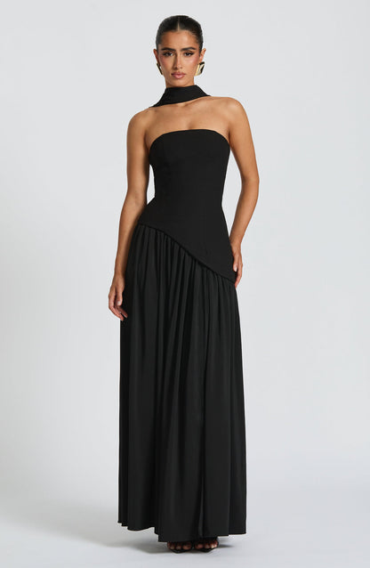 Nerina | Strapless Avondjurk Met Split