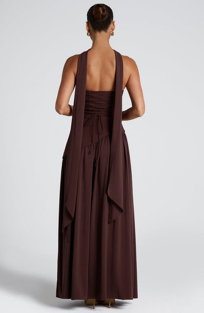 Nerina | Strapless Avondjurk Met Split