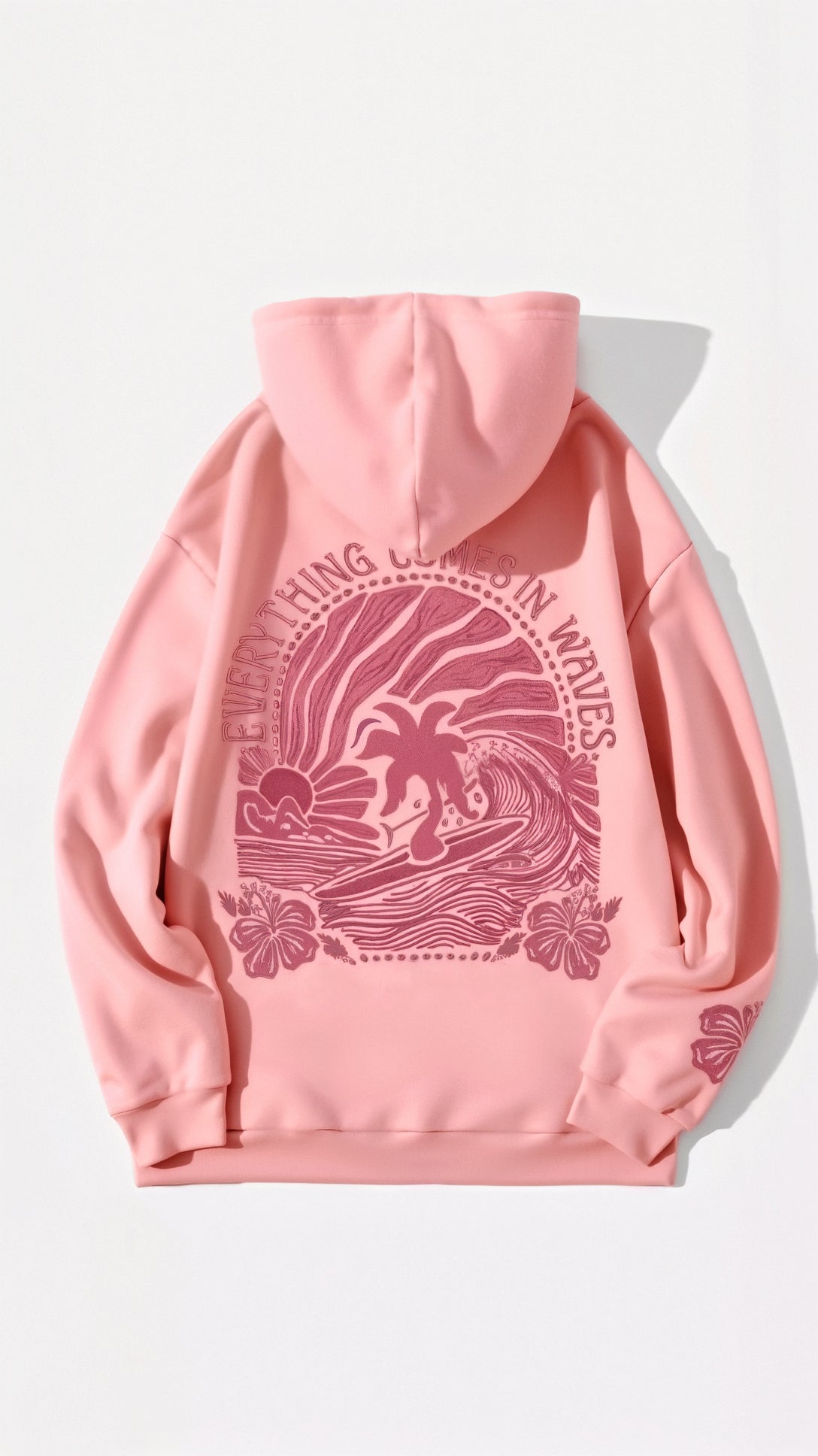 Isla | Oversized Hoodie Dames Met Palmboomprint en Rugdesign