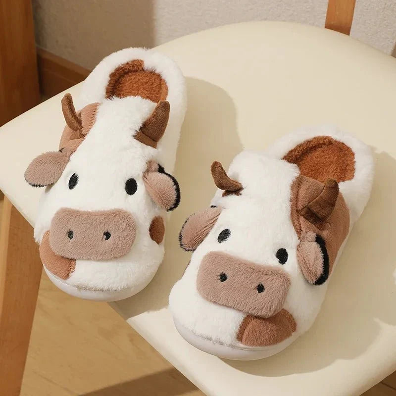 MooMoo| Schattige Koe Pantoffels Dames