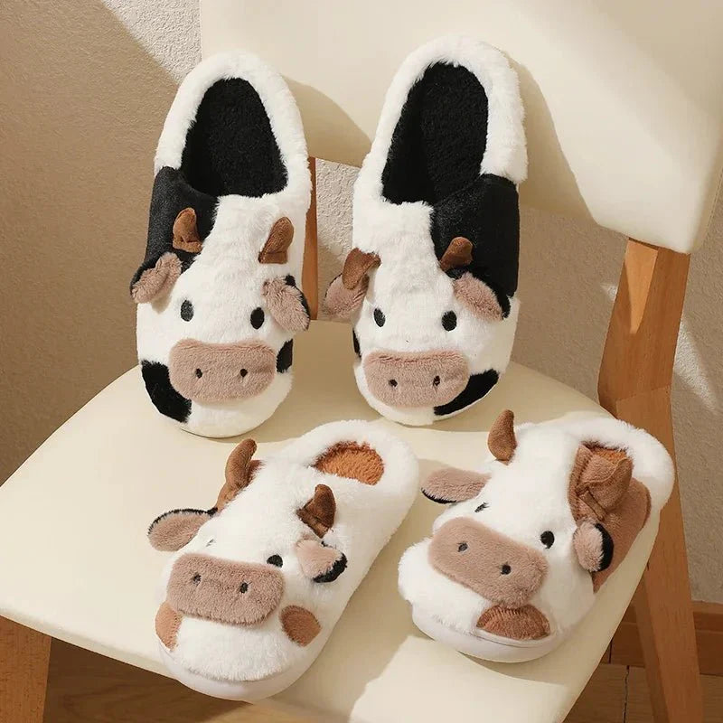 MooMoo| Schattige Koe Pantoffels Dames
