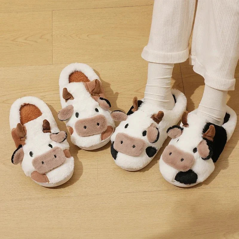 MooMoo| Schattige Koe Pantoffels Dames