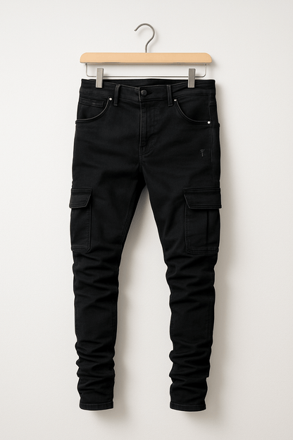 Valerio | Stretch Slim Fit Cargobroek Heren