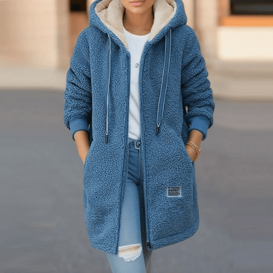 Lunaya | Teddy Jas Dames Met Capuchon en Ritssluiting