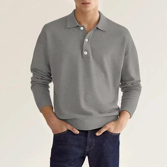 Milan | Heren Polo Met Lange Mouwen