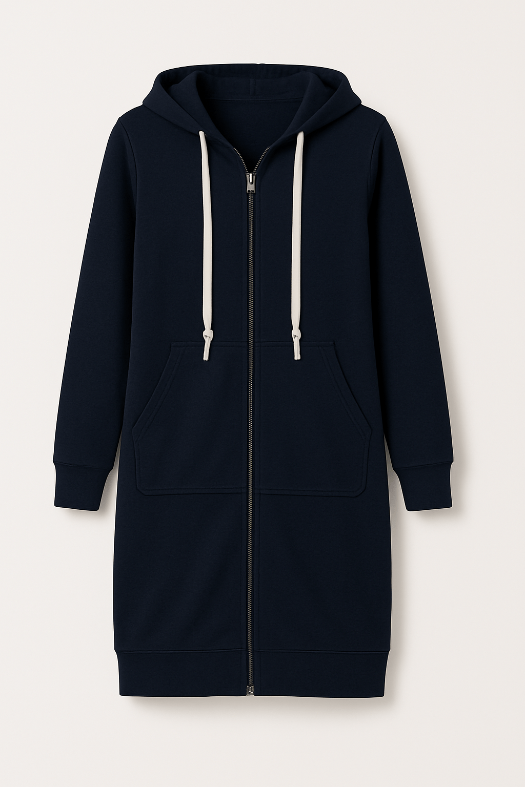 Mirella | Lange Hoodie Met Rits Dames Voor Comfortabele & Warme Casual Looks