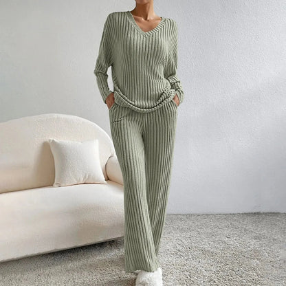 Liora | Geribbelde Tweedelige Loungeset Dames